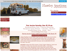 Tablet Screenshot of hawleyauctions.com